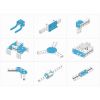 Ресурсный набор Bracket Robot Pack-Blue - «globural.ru» - Саяногорск