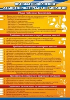 Стенд "Правила выполнения лабораторных работ по биологии" (вариант 2) - «globural.ru» - Саяногорск