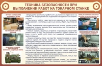 Стенд "ТБ при выполнении работ на токарном станке" - «globural.ru» - Саяногорск