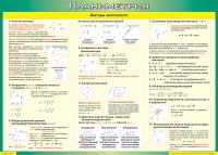 Таблица Векторы на плоскости (Планиметрия) 1000*1400 винил - «globural.ru» - Саяногорск