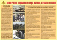 Плакат "Военно-учетные специальности солдат, матросов, сержантов и старшин" - «globural.ru» - Саяногорск