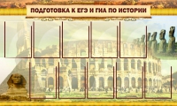 Стенд "Подготовка к ЕГЭ и ОГЭ по истории вариант 2 ( 9 кармашков)" - «globural.ru» - Саяногорск