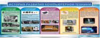 Стенд "История развития компьютерной техники" (вариант 2) - «globural.ru» - Саяногорск