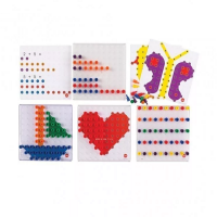 Мозаика Peg Board. Набор с прозрачными досками и картинками - «globural.ru» - Саяногорск
