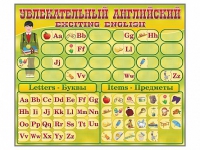 Комплект оборудования "Английский алфавит" с комплектом тематических магнитов КМ-26 - «globural.ru» - Саяногорск
