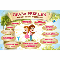 Стенд "Права ребенка" 1,5х1,0 - «globural.ru» - Саяногорск