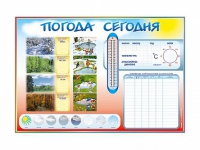 Стенд-уголок маркерный "Погода сегодня" - «globural.ru» - Саяногорск