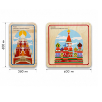 Набор стеновых панелей «Памятные места России - Кижи, Москва» - «globural.ru» - Саяногорск