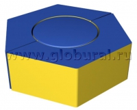 Шестигранное кресло - пуф 80*70*30см (ВИК) - «globural.ru» - Саяногорск