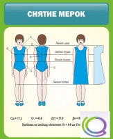 Стенд "Снятие мерок" (вариант 1) - «globural.ru» - Саяногорск