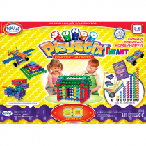 Развивающий конструктор "Плейстикс" Гигант. С дорожной сумкой. Комплект на группу - «globural.ru» - Саяногорск