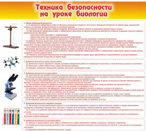Стенд "Техника безопасности на уроках биологии" (вариант 2) - «globural.ru» - Саяногорск