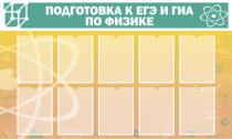 Стенд "Подготовка к ЕГЭ и ОГЭ по физике вариант 2 (10 карманов)" - «globural.ru» - Саяногорск