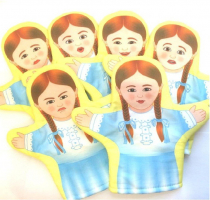 Набор кукол - рукавичек  "Эмоции. Девочки" - «globural.ru» - Саяногорск