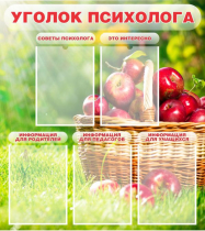 Стенд "Уголок психолога" (вариант 1) - «globural.ru» - Саяногорск