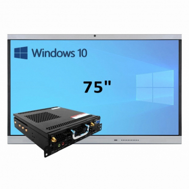 Интерактивная панель 75" (встроенный ПК, Win10, Intel i5) - «globural.ru» - Саяногорск