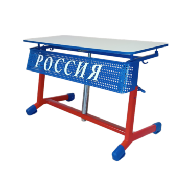 Стол ученический двухместный "Патриот-2о" на газовом лифте (р.гр. № 3-7 и наклоном столешницы) - «globural.ru» - Саяногорск